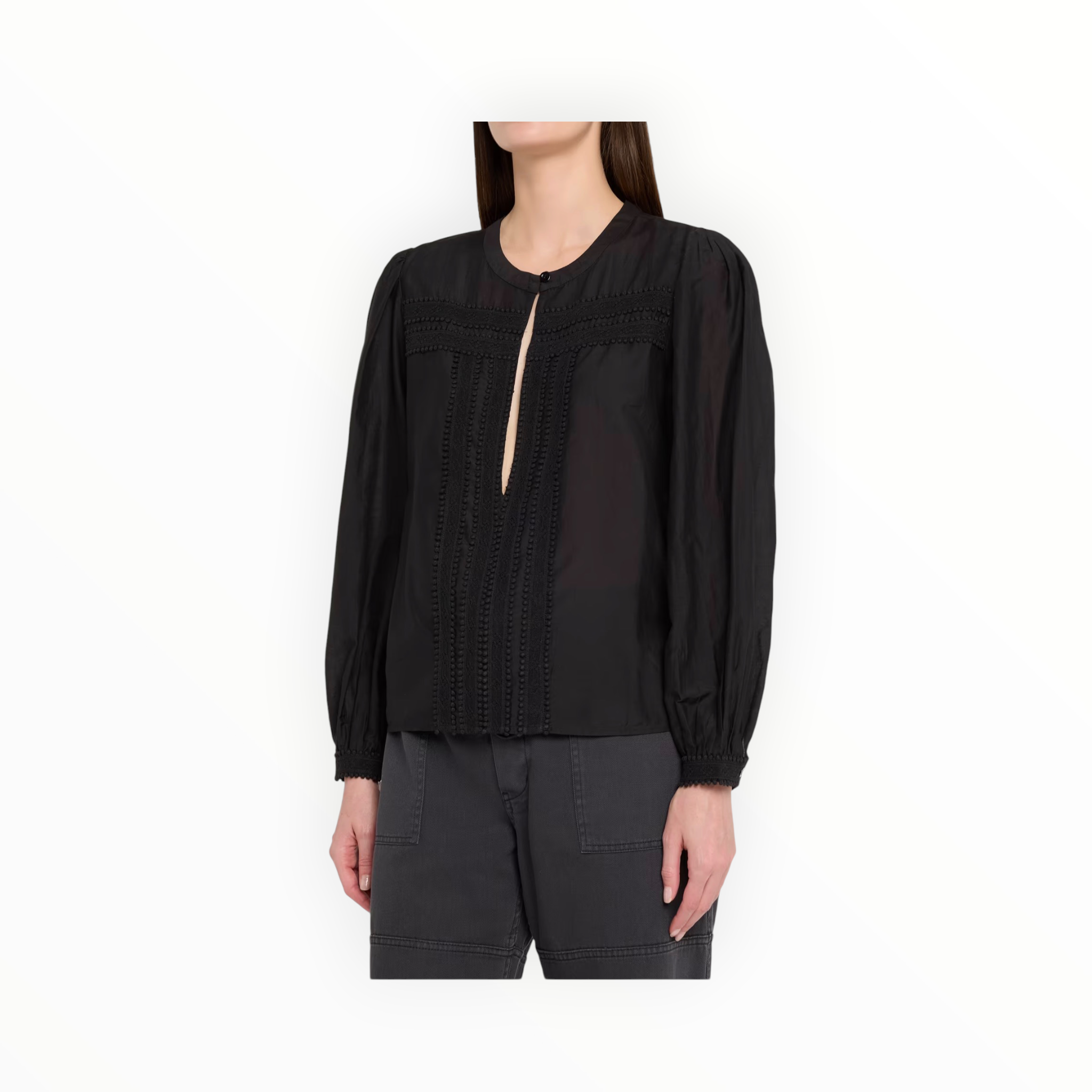 Re/Done Tate Blouse - Black
