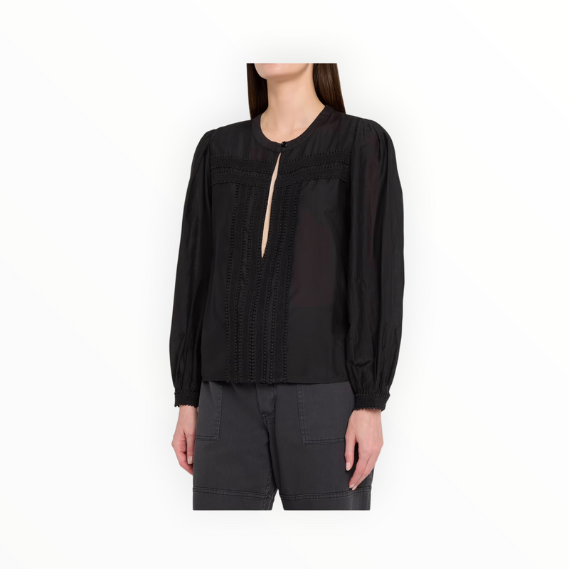 Re/Done Tate Blouse - Black