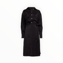 Proenza Schouler Olympia Habotai Shirtdress - Black