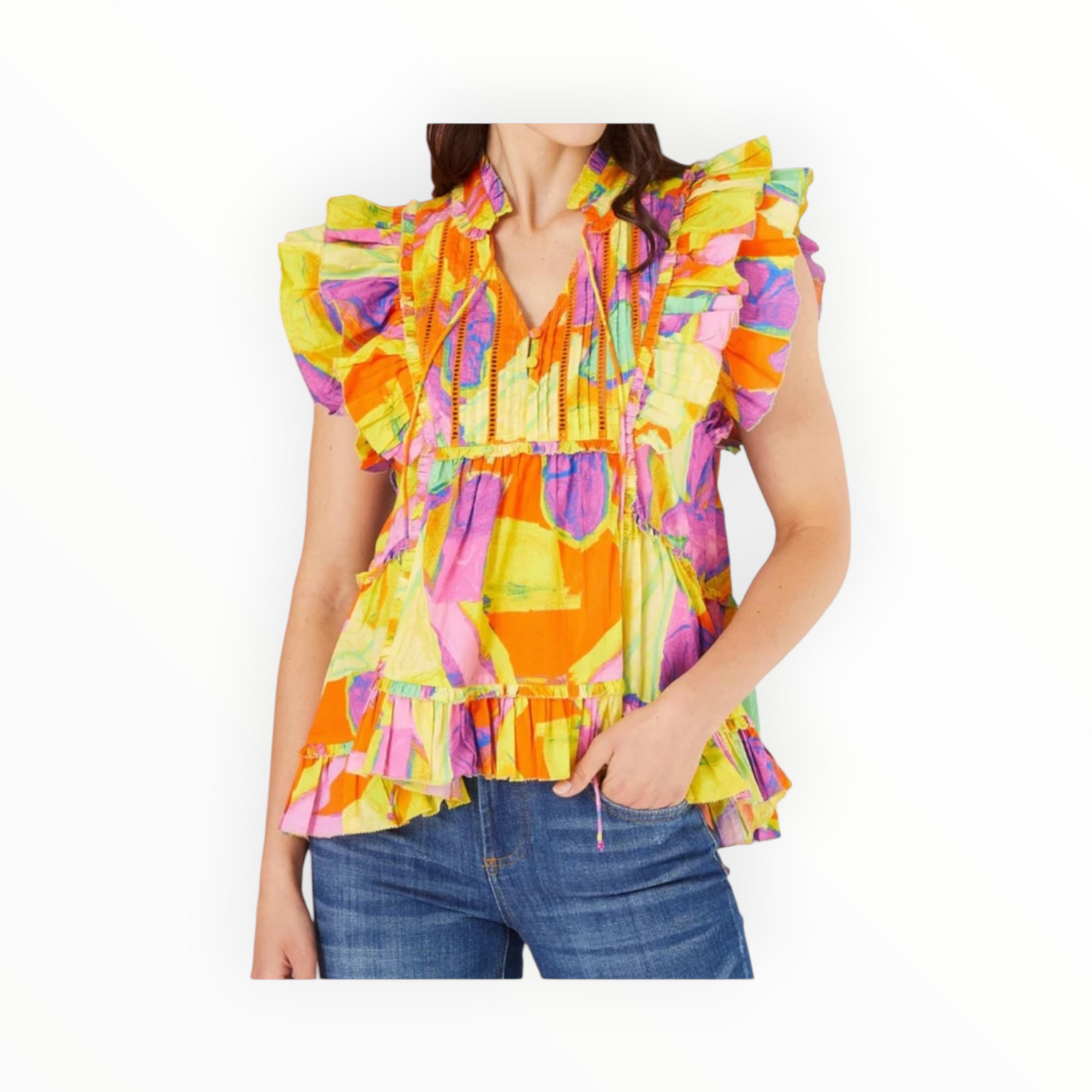 Alivia The Tina Top - Colorblock Multi