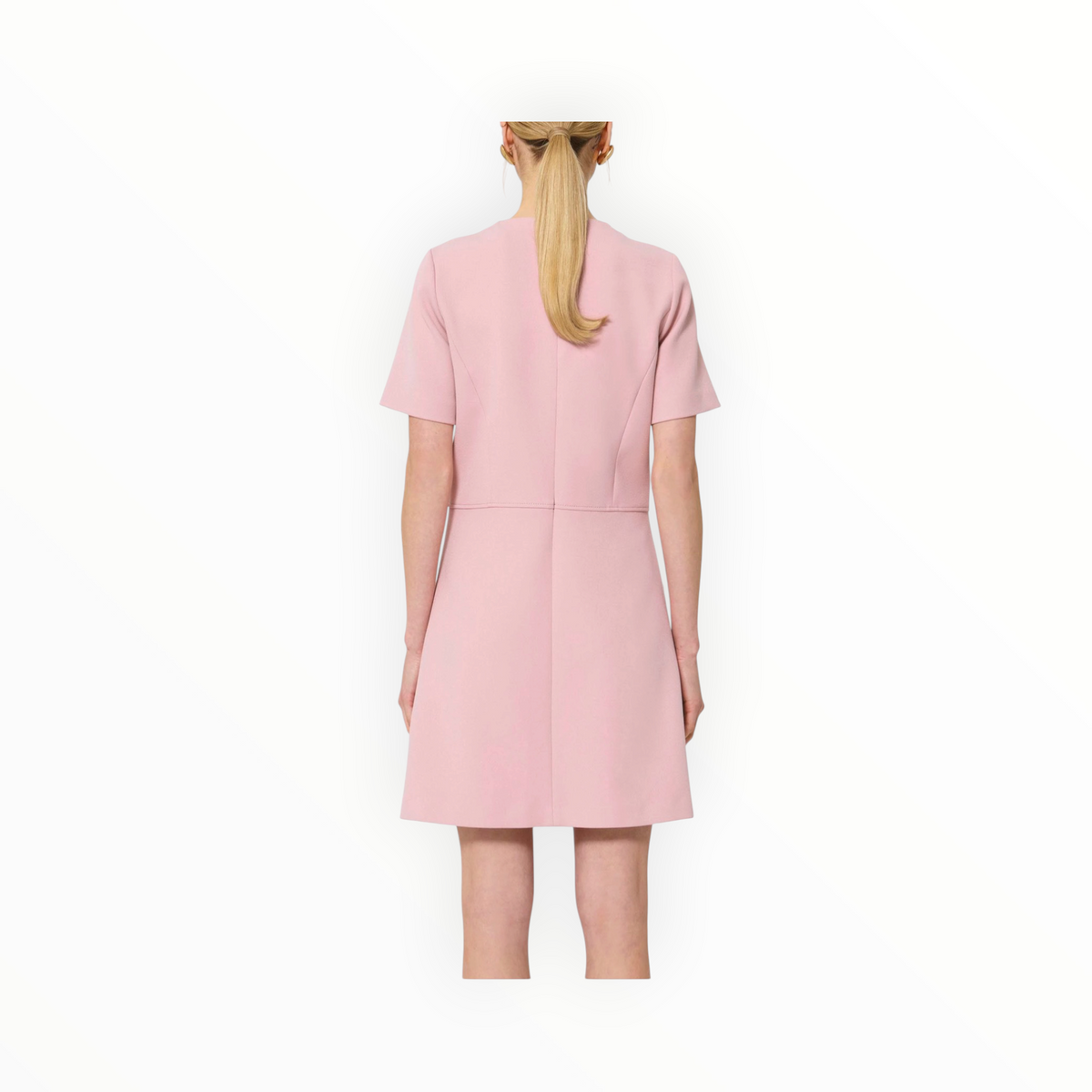 Tara Jamon Rosella Dress - Pale Pink Crepe