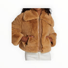 dh New York Paloma Cropped Faux Fur Jacket