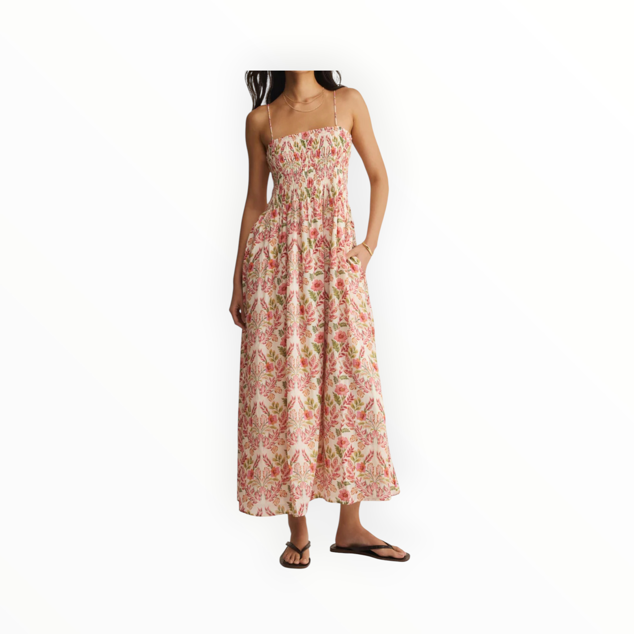 Z Supply Cornelia Ami Floral Maxi Dress - Multi