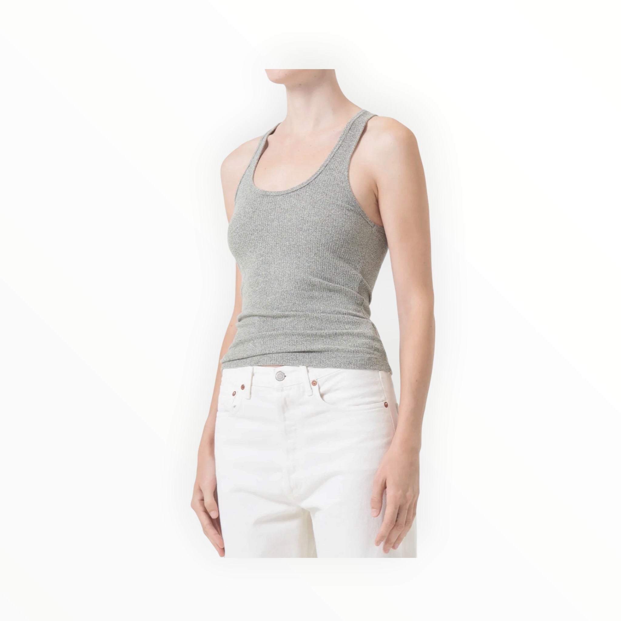 AGOLDE Bianca Tank Top - Celery