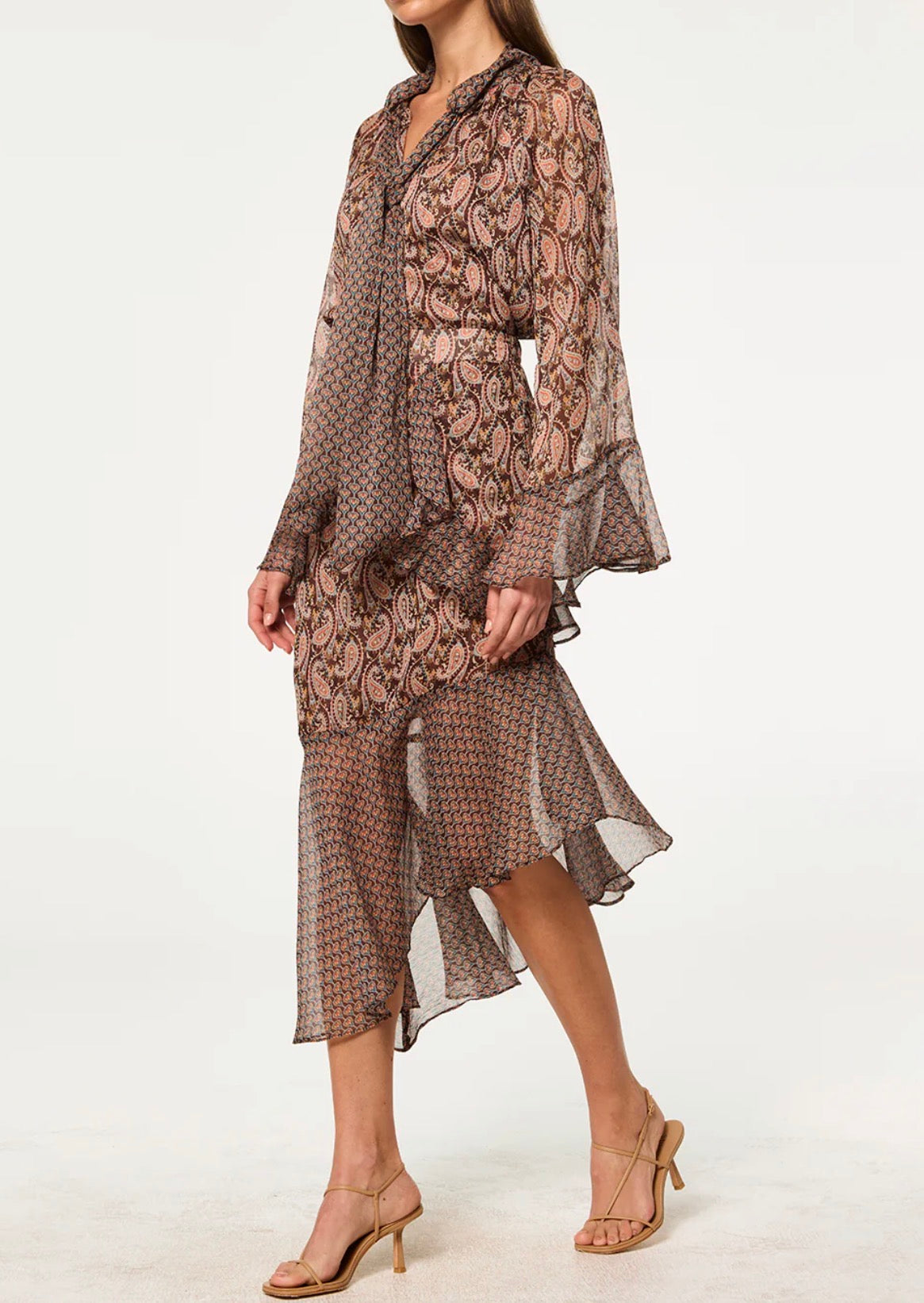 MISA Maris Top - Brown Paisley Mix