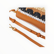 Lele Sadoughi Neutral Night Maya Raffia Mini Tote