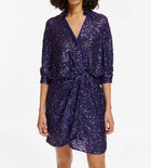 Essentiel Antwerp Entire Sequin Dress - Indigo/Night Reflection