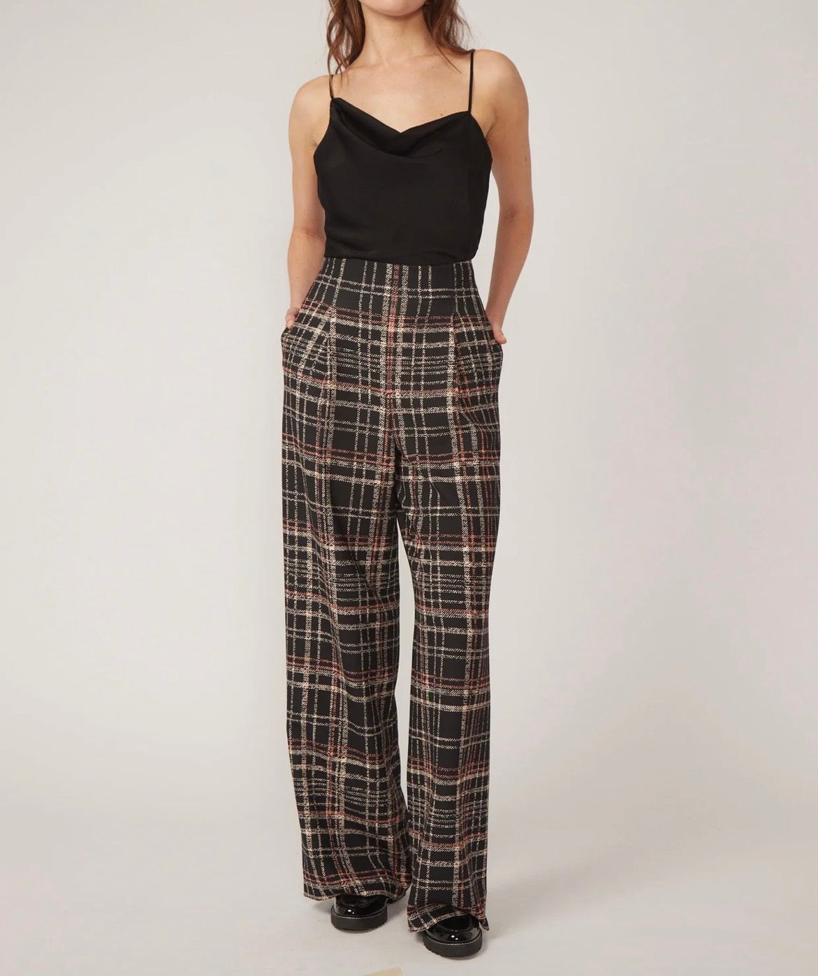 Gilner Farrar Milena Pant - Black Plaid