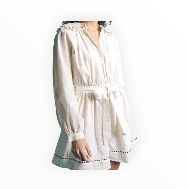 The Shirt by Rochelle Behrens Taylor Dress - White