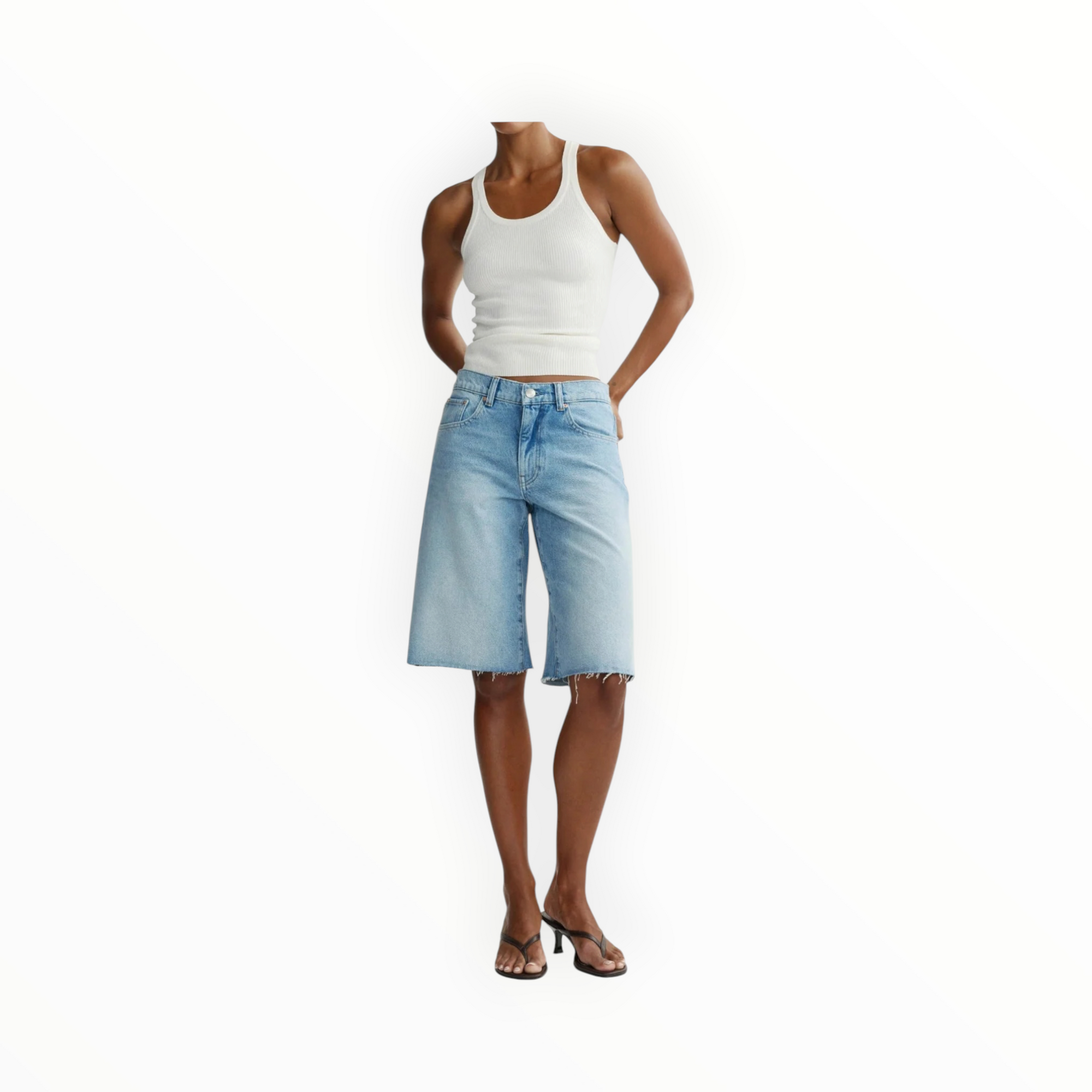 DL1961 Abby Relaxed Low Rise Short 13" - Bayside