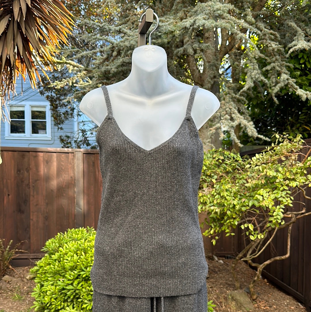 Care By Me Heather Top - Dark Grey Melange