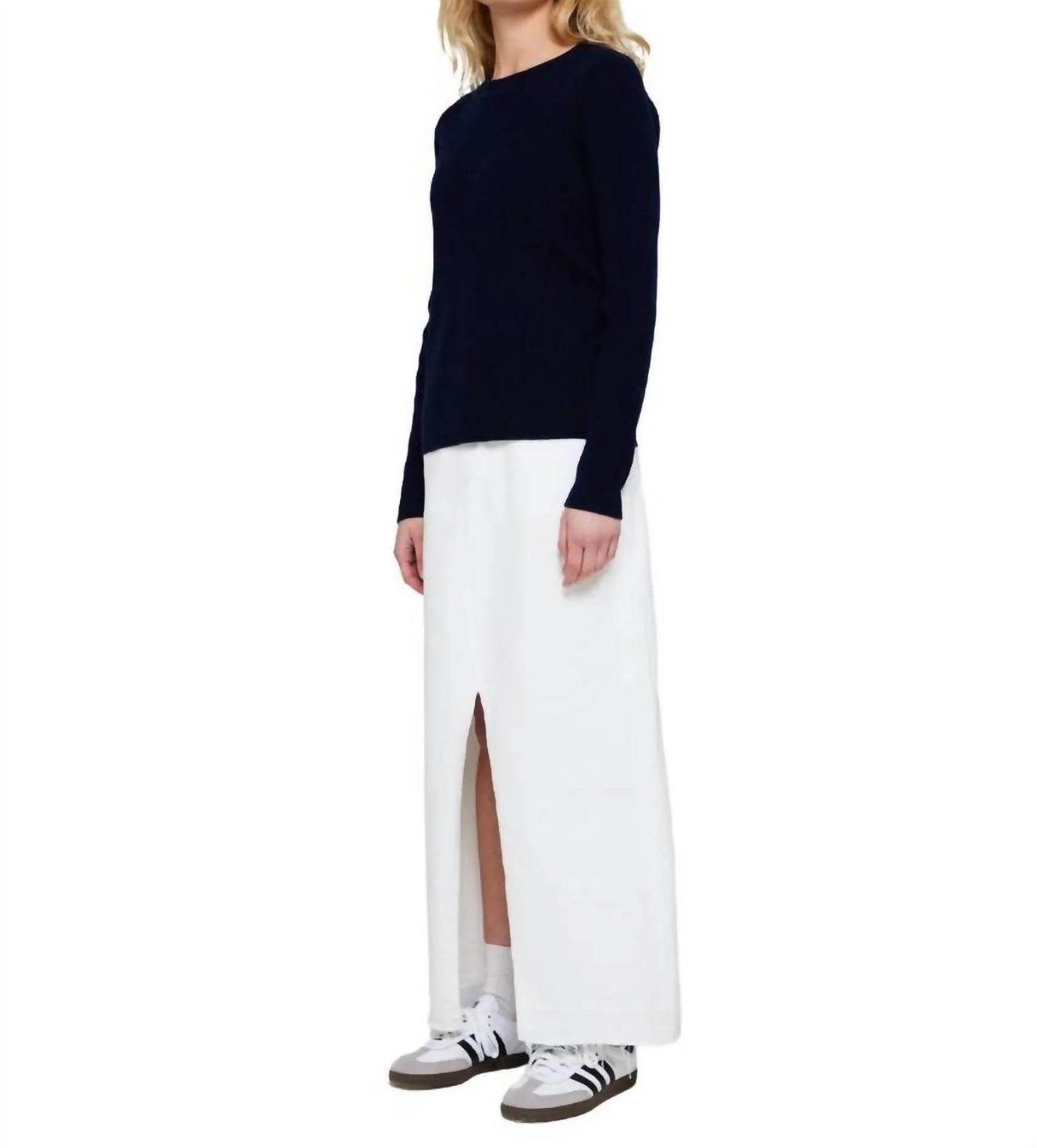 Brodie Cashmere Katie Sweater - Navy
