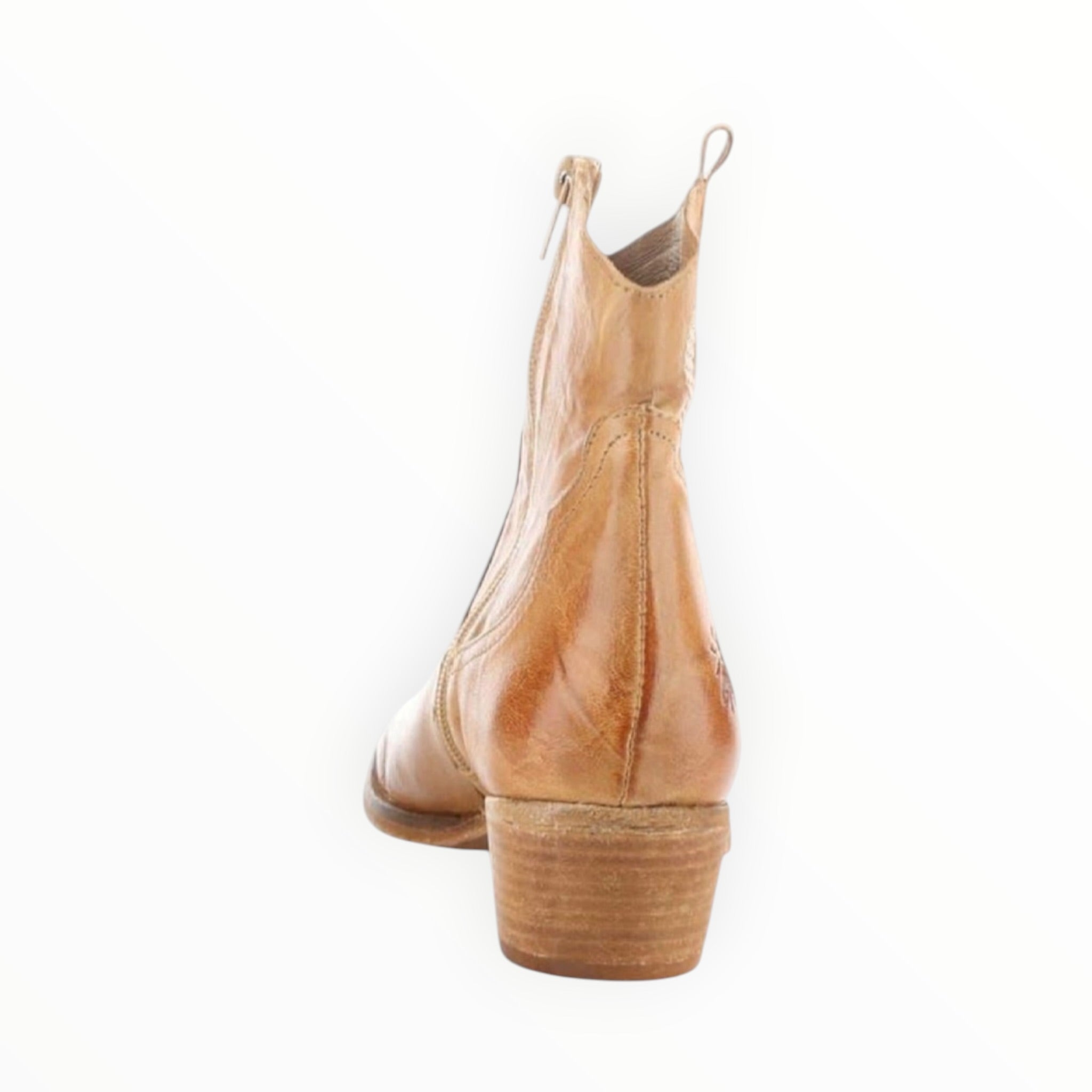 Fly London Wami Western Boot - Camel Velvet