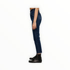 Moussy Vintage Emma Cropped Flare Jeans - Dark Blue