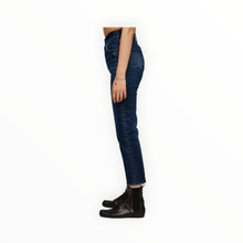 Moussy Vintage Emma Cropped Flare Jeans - Dark Blue