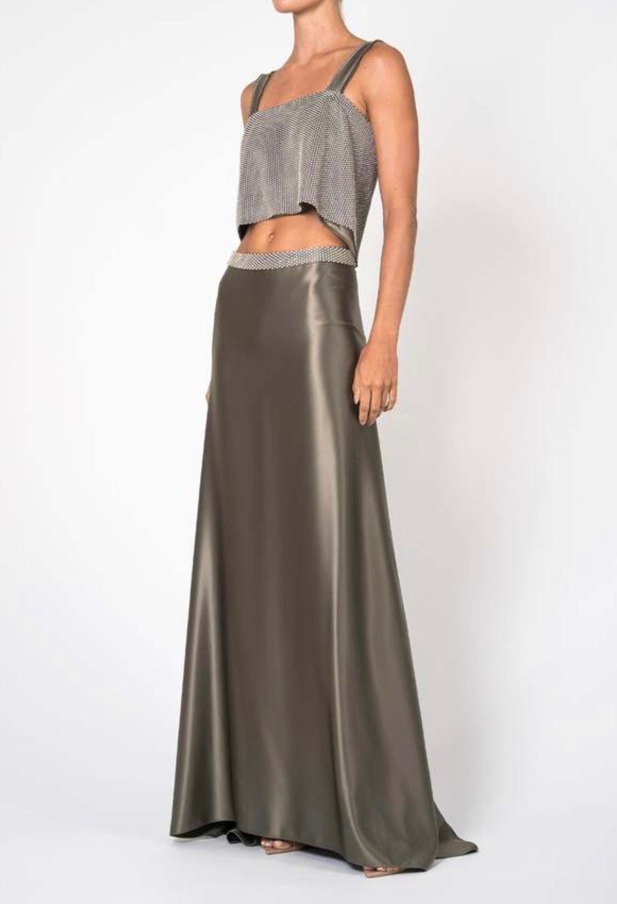 NONchalant Gemma Maxi Skirt - Moss
