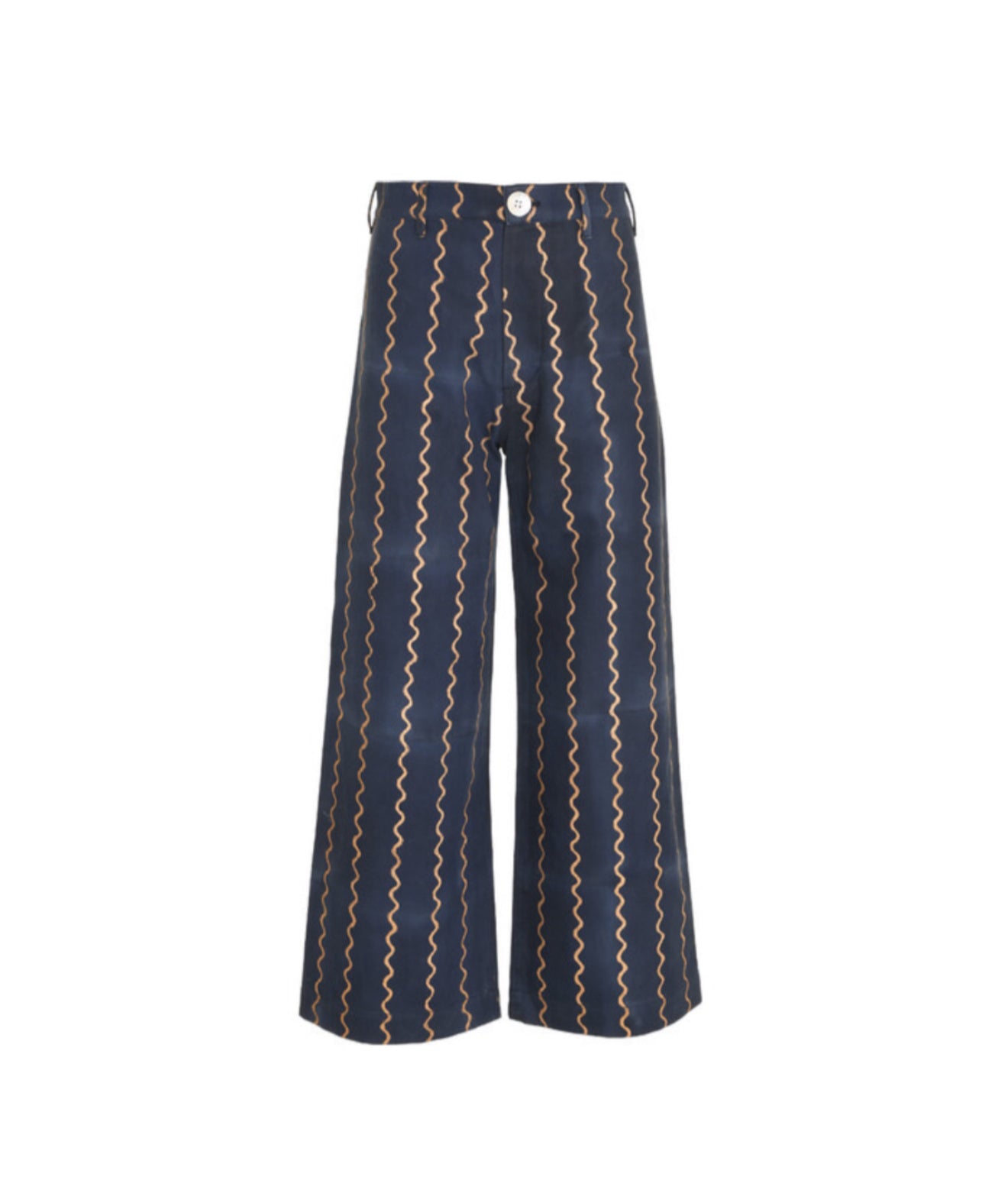 SZ Blockprints Maggi Disco Pants - Deep Blue/Gold