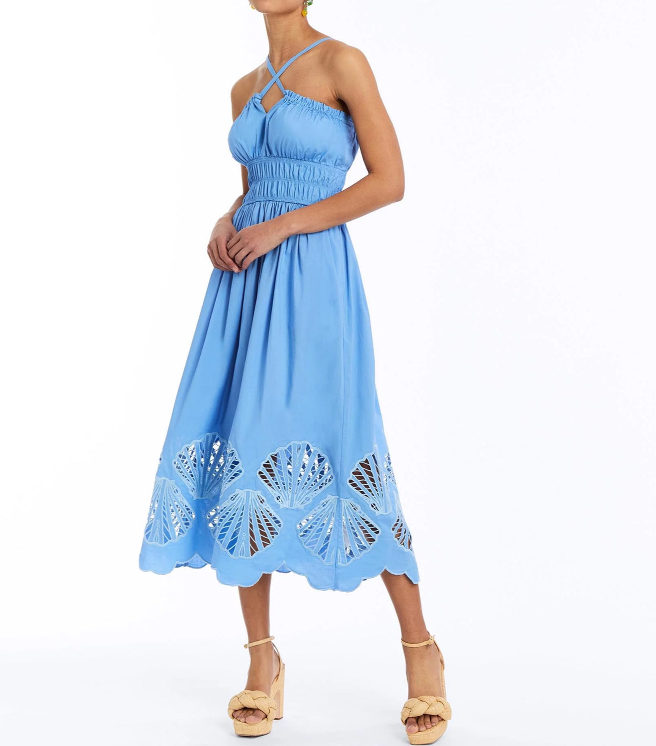 Mestiza Spritz Smocked Dress - Lotus Blue
