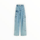 Essentiel Antwerp Wide Leg Cargo Jeans - Frozen Lips