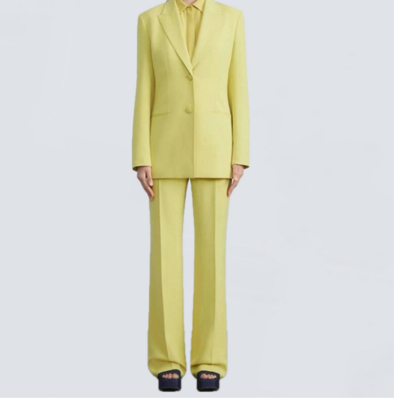 Lafayette 148 Gates Pants - Bright Citrine