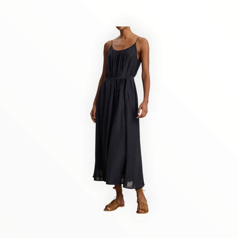 Velvet by Graham & Spencer Avery Silk Cotton Voile Dress - Navy