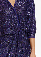 Essentiel Antwerp Entire Sequin Dress - Indigo/Night Reflection