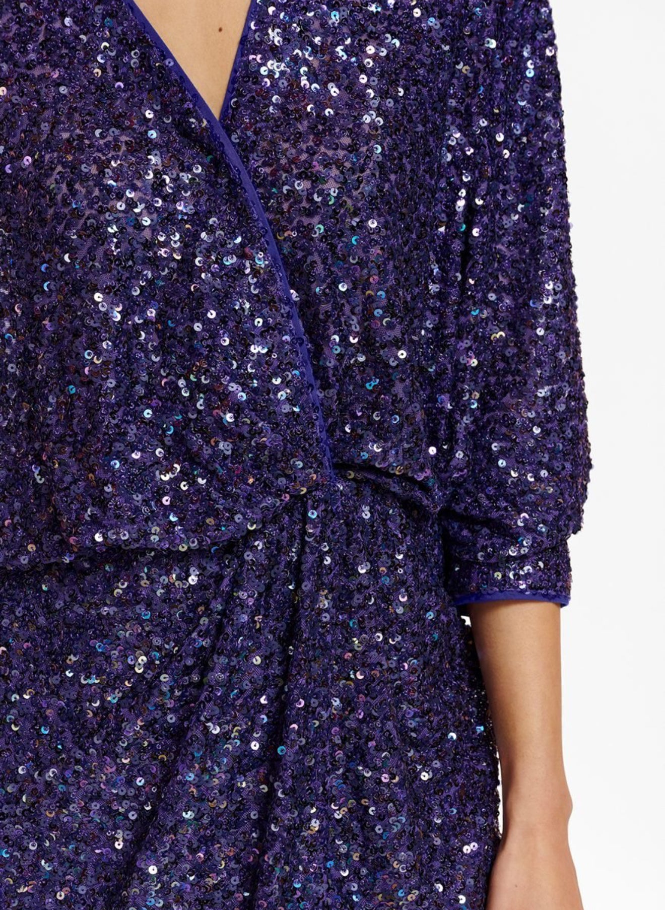 Essentiel Antwerp Entire Sequin Dress - Indigo/Night Reflection