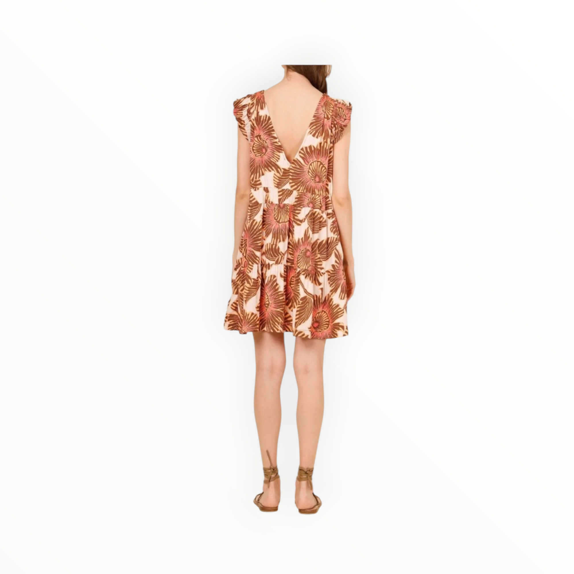 Omika Jacqueline Mini Dress - Cemile Fig