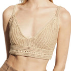 Vince Crocheted Crop Top - Natural