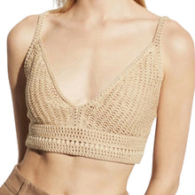 Vince Crocheted Crop Top - Natural