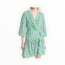 Shoshanna Nicola Floral Print Ruffle Dress - Spring Green Multi