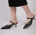 Halmanera Tania Mule With Strap - Nero