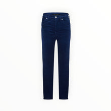 Coût De La Liberté Elle Stretch Cord HR Skinny Button Fly - Navy