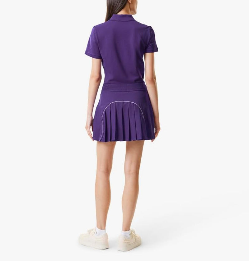 Lacoste Pleated Back Ultra-Dry Tennis Skirt - Purple