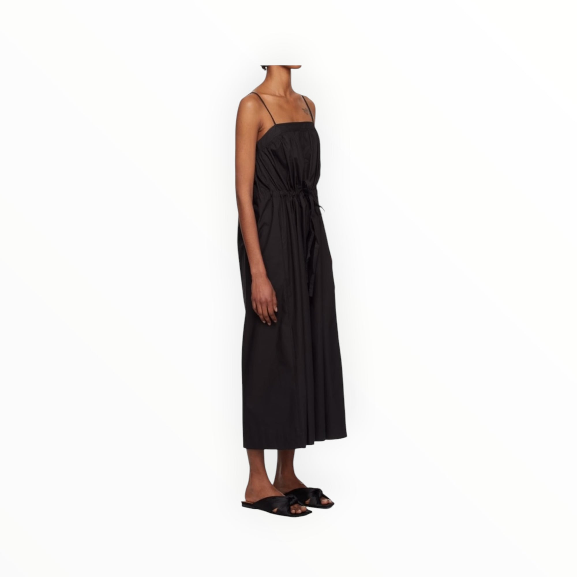GANNI Strap Dress - Black