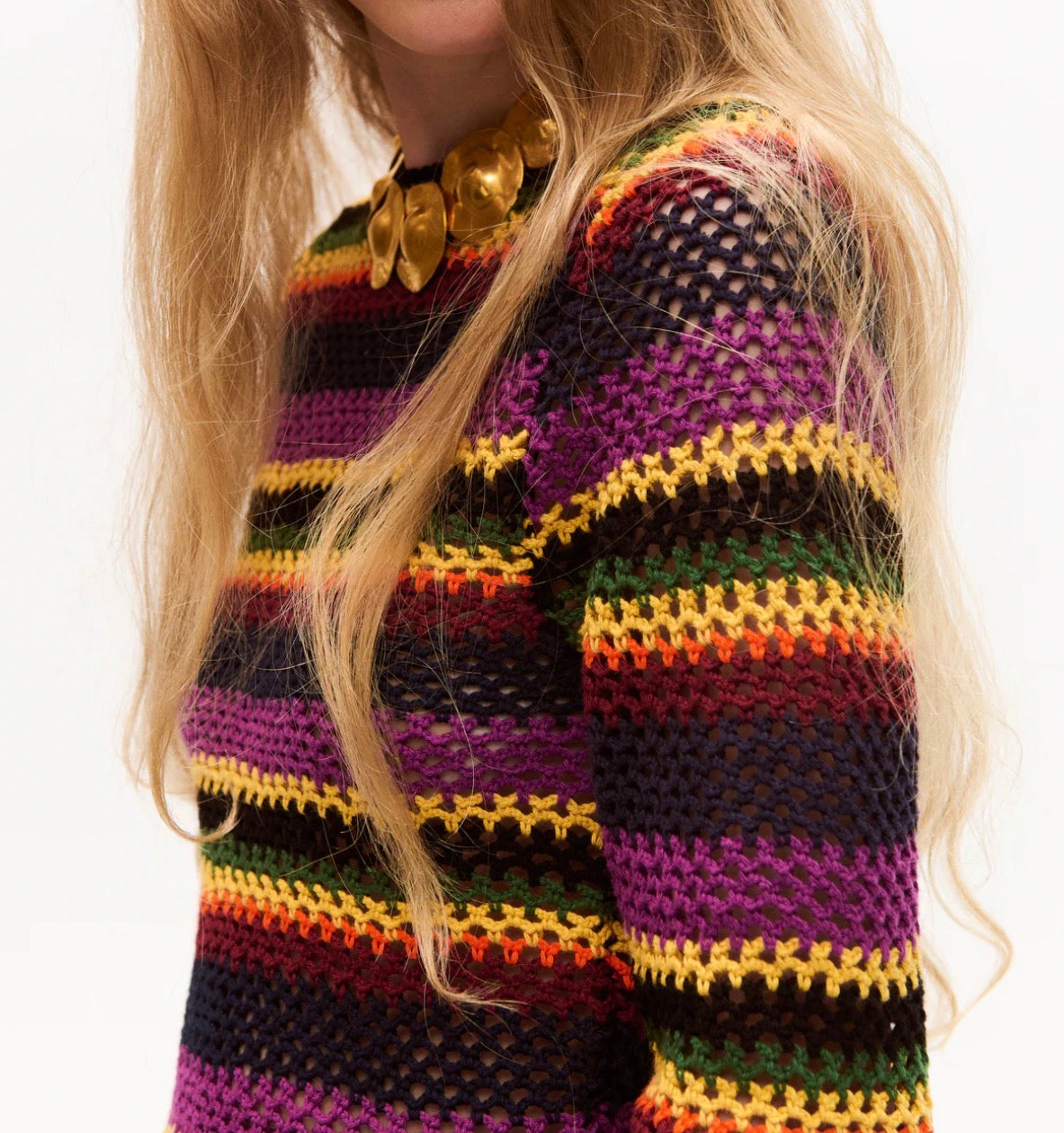 Carolina K Mila Crotchet Top - Multi