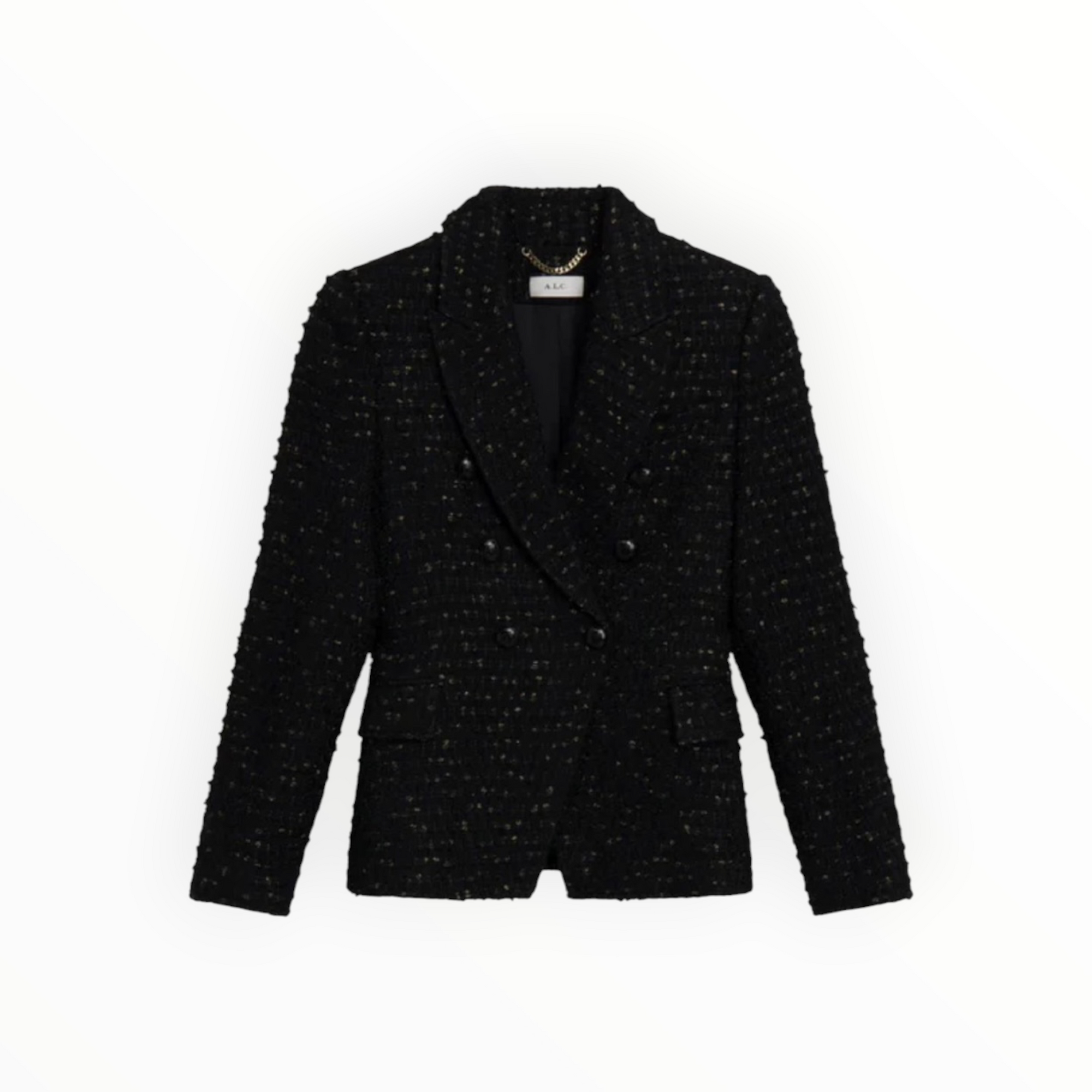 A.L.C. Chelsea Lurex Tweed Jacket - Black