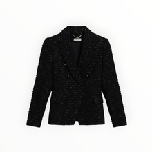 A.L.C. Chelsea Lurex Tweed Jacket - Black