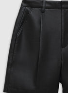 Anine Bing Carmen Short - Black Recycled Leather