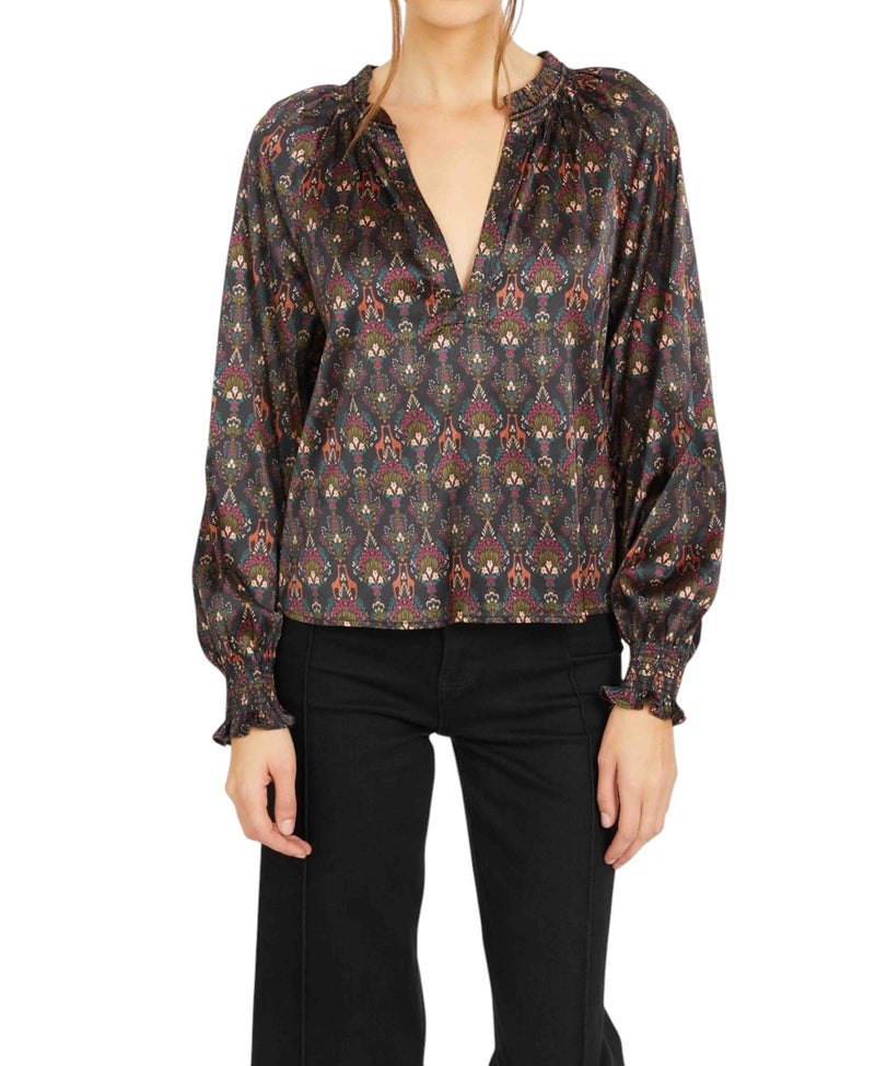 Caballero Vickie Blouse - Giraffe Bouquet