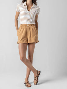 LILLA|P Fly Front Short - Teak