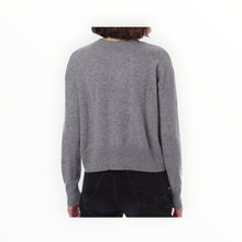 Minnie Rose Cashmere Ski Out West Sweater - Grey/White