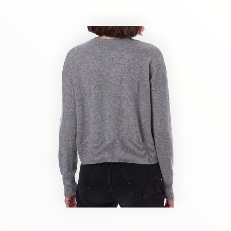 Minnie Rose Cashmere Ski Out West Sweater - Grey/White