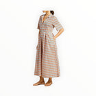 Trovata Aster Dress - Retro Grid Print