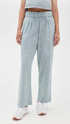 Les Tien Penny Pleat Front Pants - Slate Grey Mineral
