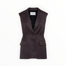 TELA Single-Breasted Vest - Plum