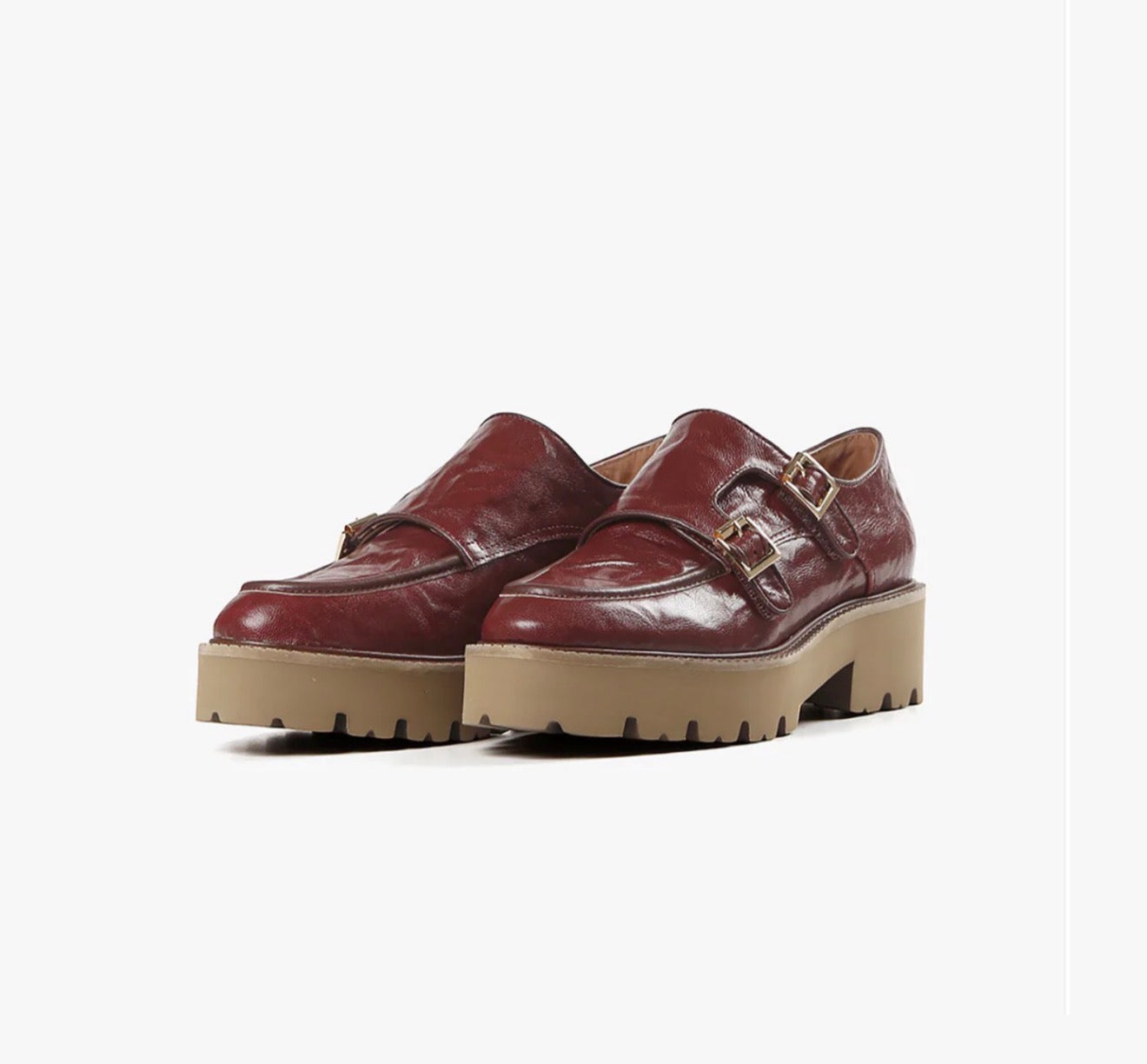ALL BLACK Wide Belt Lugg - Wine