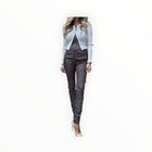 Bevy Flog Shely Pants - Brown Plaid