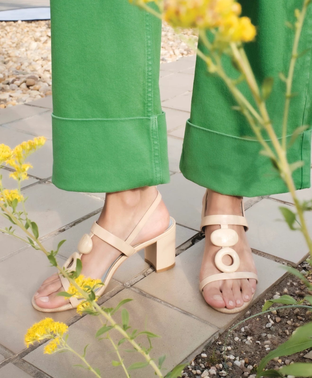 Frances Valentine Bianca Heel - Natural