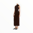 Nude Lucy Winston Mesh Maxi Dress - Raisin